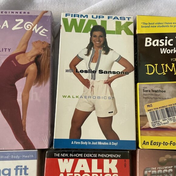 Workout Health Fitness Walk Exercise VHS Videos Lot  Seniors (8 Tapes) - Picture 8 of 16